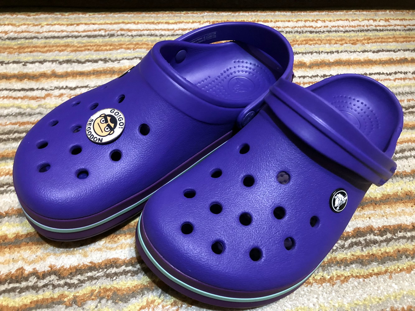 ゴーゴー西郷どんピンバッチをクロックスに♪