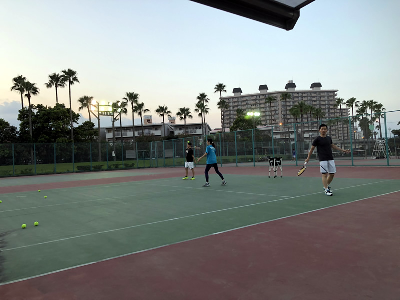 2018.08.03 金曜日 みん球 in 緑地コート まいちゃん初参加！