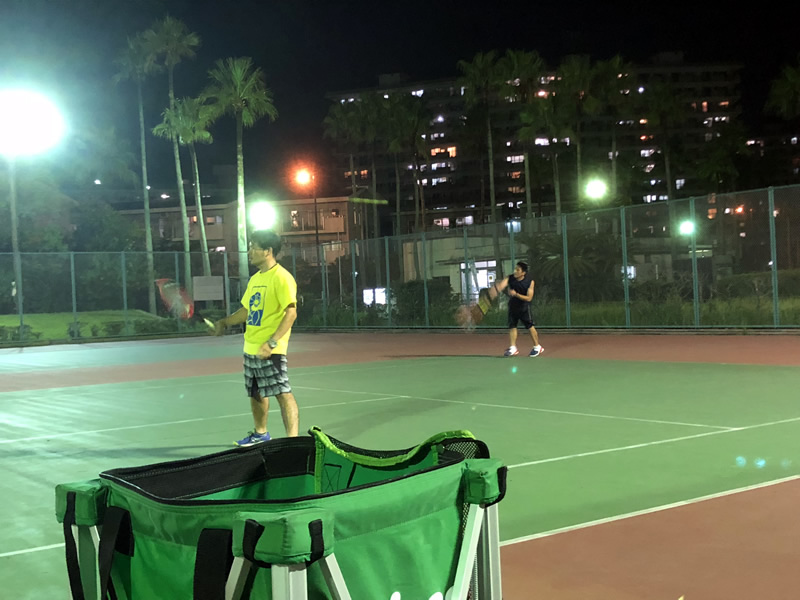 2018.09.01 土曜日 羽生さんが遊びに来た！ 鹿児島テニスサークル? 週末修行