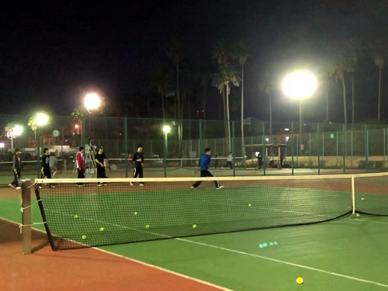 2019.02.18 月曜日 初級 持増さん初参加！ in 緑地テニスコート 鹿児島 テニスサークル 週末修行