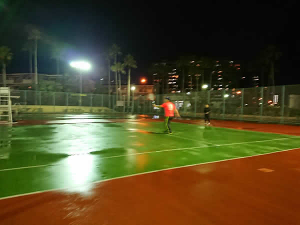 2018.02.16 金曜日 in 雨上がりの緑地コート