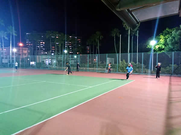 2018.02.18 日曜日 in 緑地コート 鹿児島テニスサークル?週末修行 -WBT-