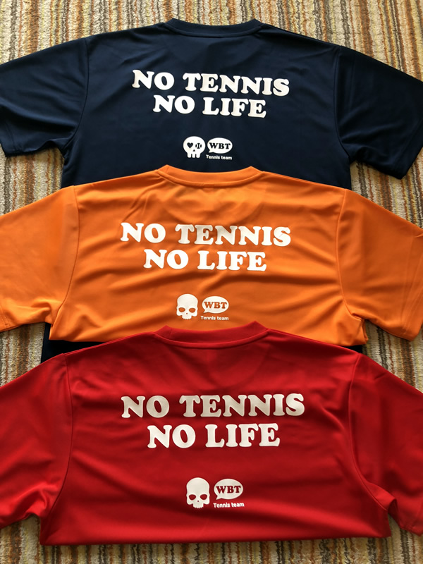 第5弾 週末修行Tシャツ届きました♪鹿児島テニスサークル?週末修行　メンバーTシャツ