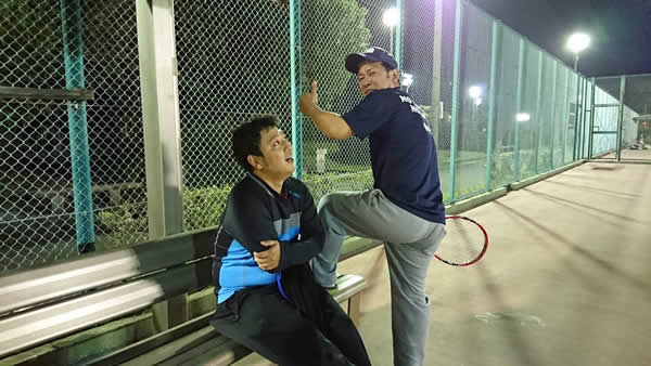 2018.03.26 月曜日 in 緑地テニスコート プロエース中島君初参加！週末修行 鹿児島テニスサークル?