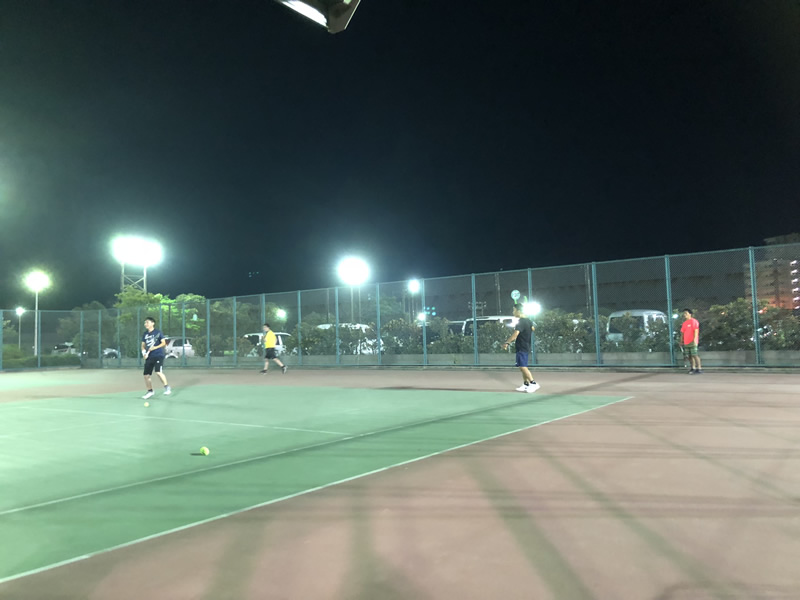 2018.09.05 水曜日 週末修行釣り部 ＆ そのあとテニス 鹿児島テニスサークル? 週末修行