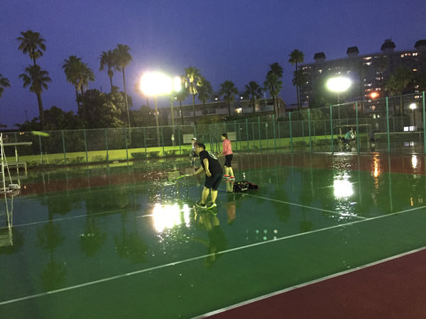 2017.06.26 月曜日 初心者修行 あゆみちゃん初参加! 鹿児島テニスサークル?週末修行