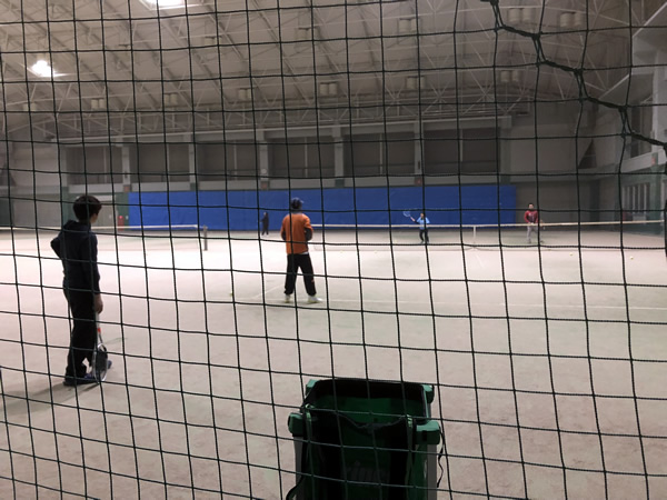 鹿児島テニスサークル?週末修行 2018.01.24 水曜日 伊集院小鶴ドーム 19～22時(3時間)