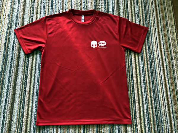 第5弾 週末修行Tシャツ届きました♪鹿児島テニスサークル?週末修行　メンバーTシャツ