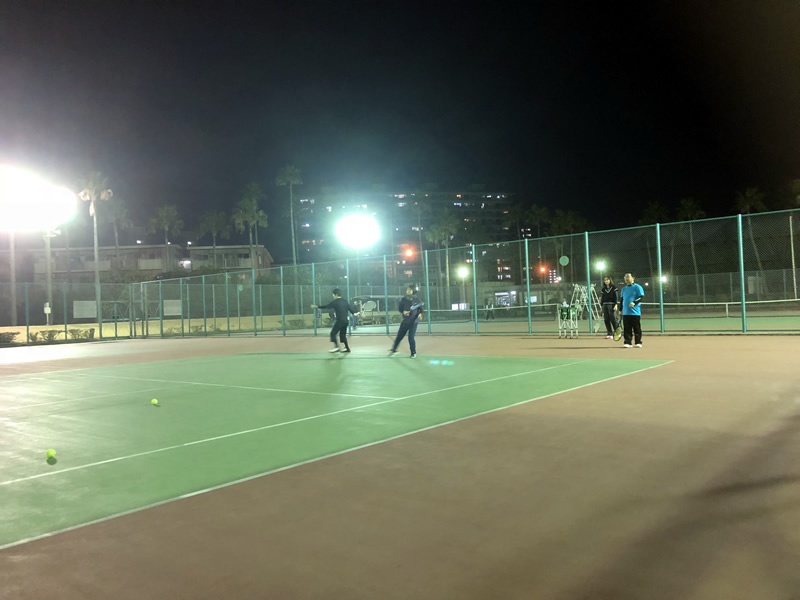 2018.02.09 金曜日 初級のみ球出し練習！ 週末修行 in 緑地コート