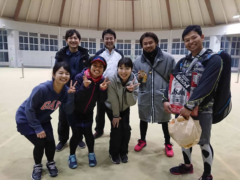 2018.12.09 日曜日 ナッキー杯 たぶチーム優勝！鹿児島テニスサークル週末修行