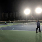 2018.12.27 木曜日 週末修行テニス打ち納め in 県営鴨池コート 鹿児島 テニスサークル 週末修行 WBT