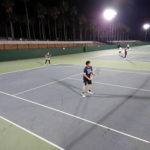 編集に戻る2018.12.21 金曜日 経験者 チャンピオンゲーム in 県営鴨池テニスコート 鹿児島テニスサークル 週末修行 WBT