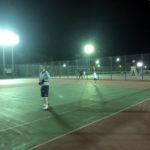 2018.040.09 初級修行 のぎむらさん初参加! 週末修行 鹿児島テニスサークル in 緑地テニスコート