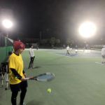 2018.12.27 木曜日 週末修行テニス打ち納め in 県営鴨池コート 鹿児島 テニスサークル 週末修行 WBT