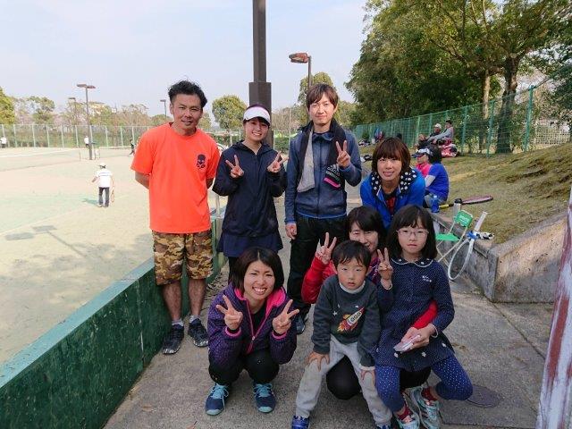 2018.03.25 日曜日 第39回 健森ファミリーテニス大会 試合結果 鹿児島テニスサークル ? 週末修行