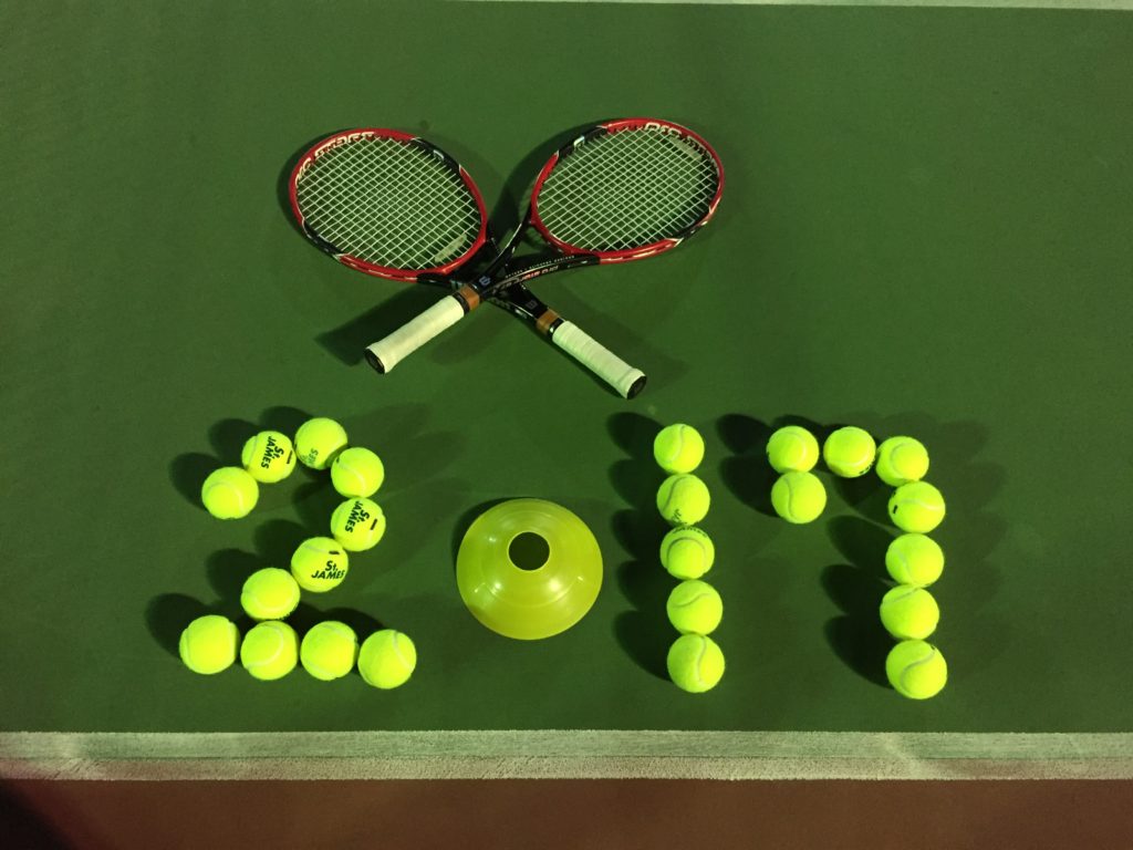 【2017年】 週末修行テニス 初打ち