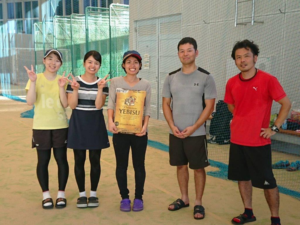 2018.09.16 日曜日 下鶴杯 男女 4人 団体戦 準・優勝！と・・ 鹿児島テニスサークル週末修行 WBT TENNIS