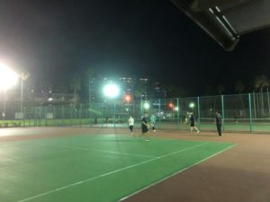 2018.10.15 月曜日 初級球出し修行！ゆいちゃんちゅうまんさん初参加！ 鹿児島テニスサークル 週末修行