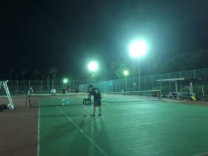 2018.10.15 月曜日 初級球出し修行！ゆいちゃんちゅうまんさん初参加！ 鹿児島テニスサークル 週末修行