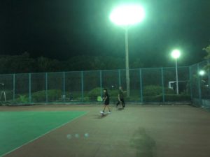 2018.10.15 月曜日 初級球出し修行！ゆいちゃんちゅうまんさん初参加！ 鹿児島テニスサークル 週末修行