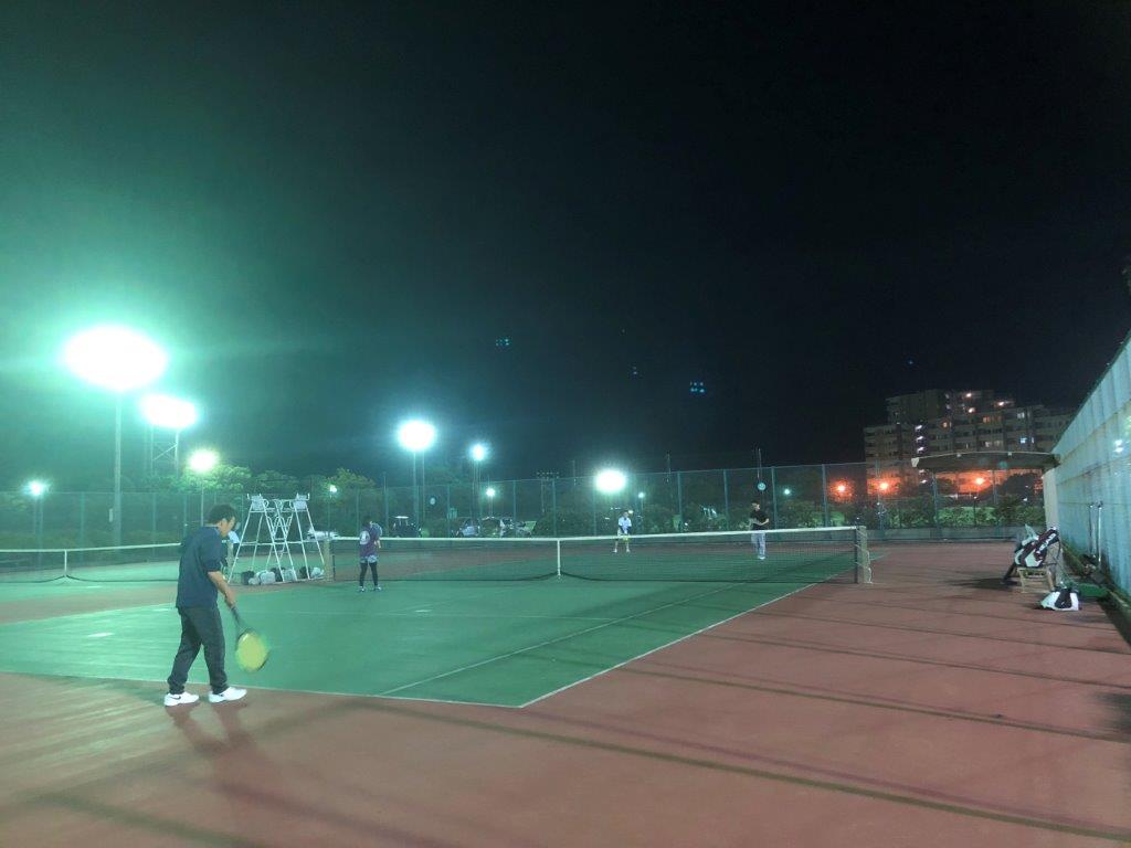 2018.10.27 土曜日 みん球 あかりちゃん初参加！ 鹿児島テニスサークル 週末修行 in 緑地テニスコート