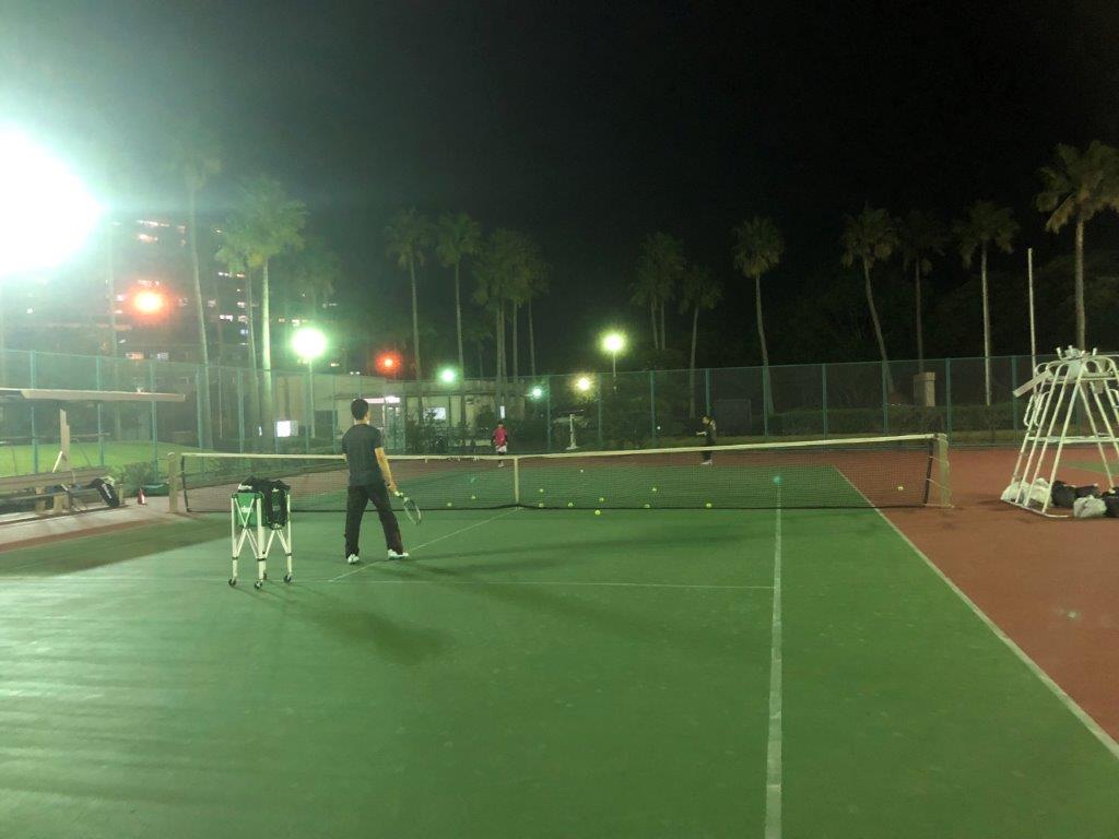 2018.10.27 土曜日 みん球 あかりちゃん初参加！ 鹿児島テニスサークル 週末修行 in 緑地テニスコート