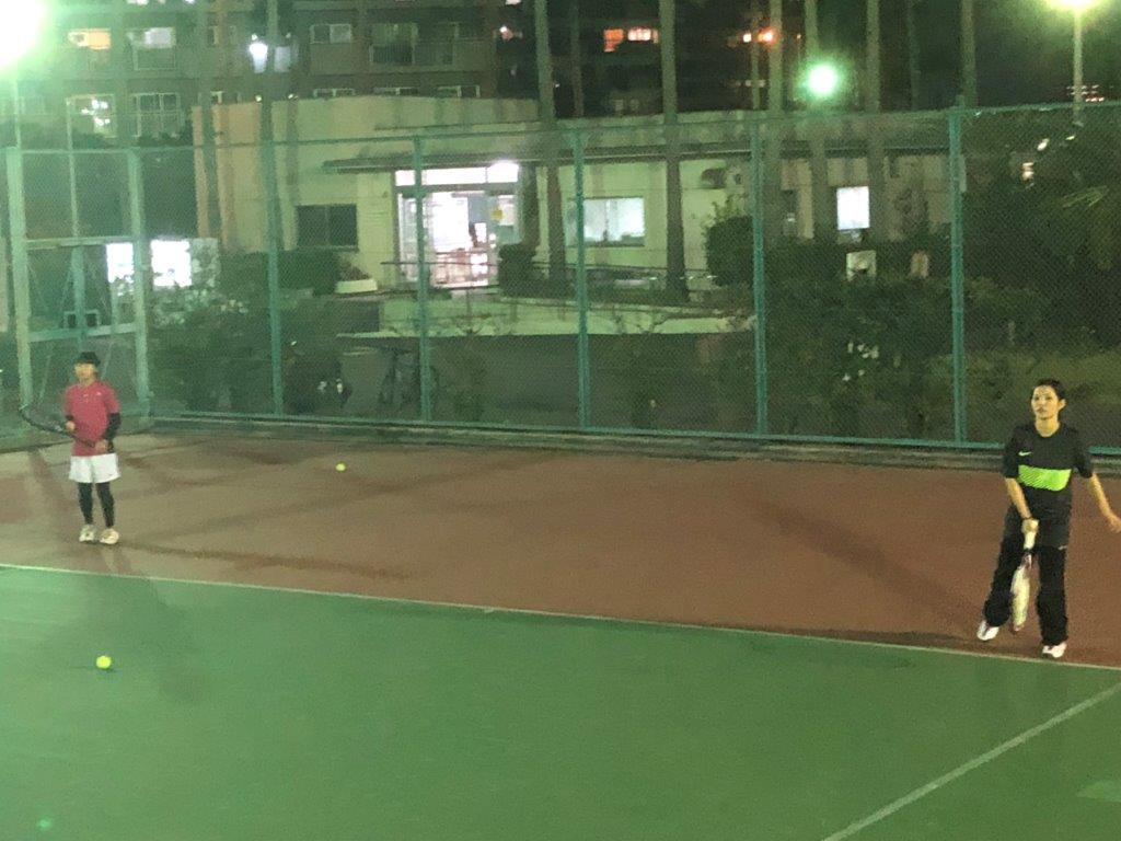 2018.10.27 土曜日 みん球 あかりちゃん初参加！ 鹿児島テニスサークル 週末修行 in 緑地テニスコート