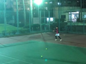 2018.10.27 土曜日 みん球 あかりちゃん初参加！ 鹿児島テニスサークル 週末修行 in 緑地テニスコート