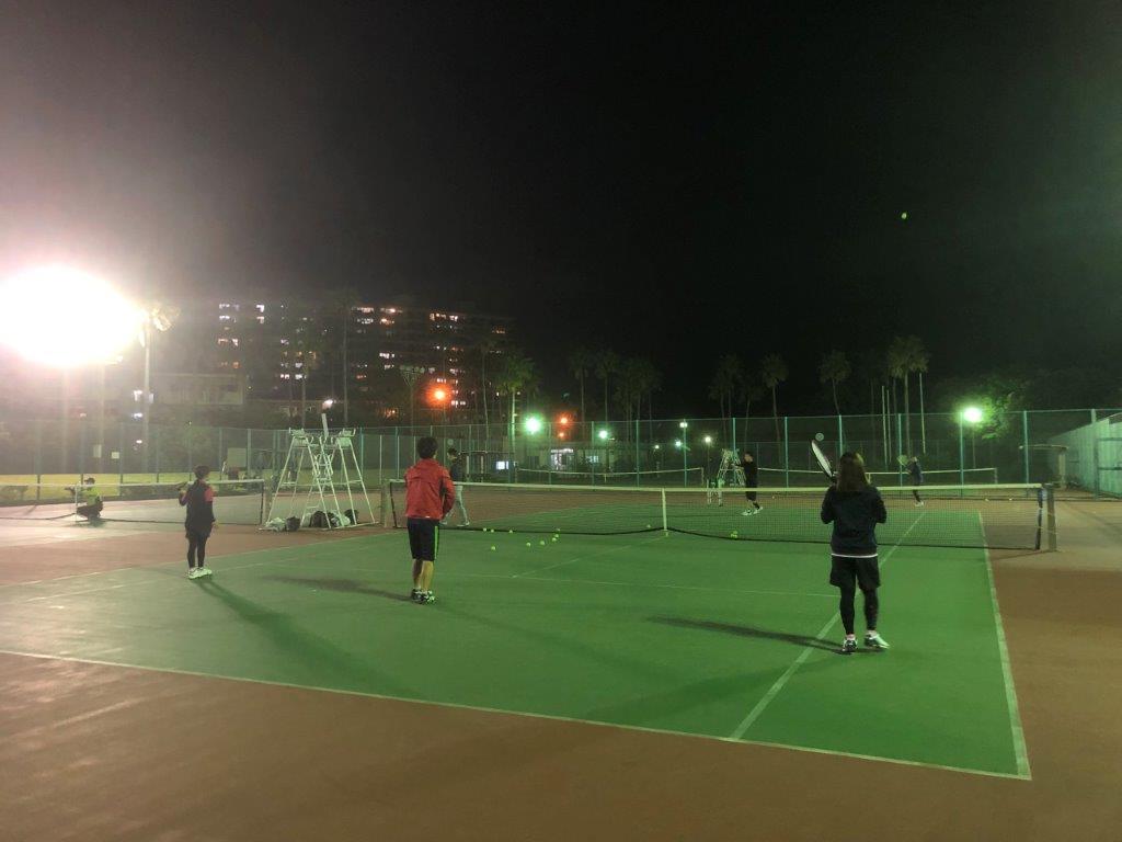 2018.10.29 月曜日 初心者・初級修行 練習風景 うえはら夫妻初参加！鹿児島テニスサークル 週末修行