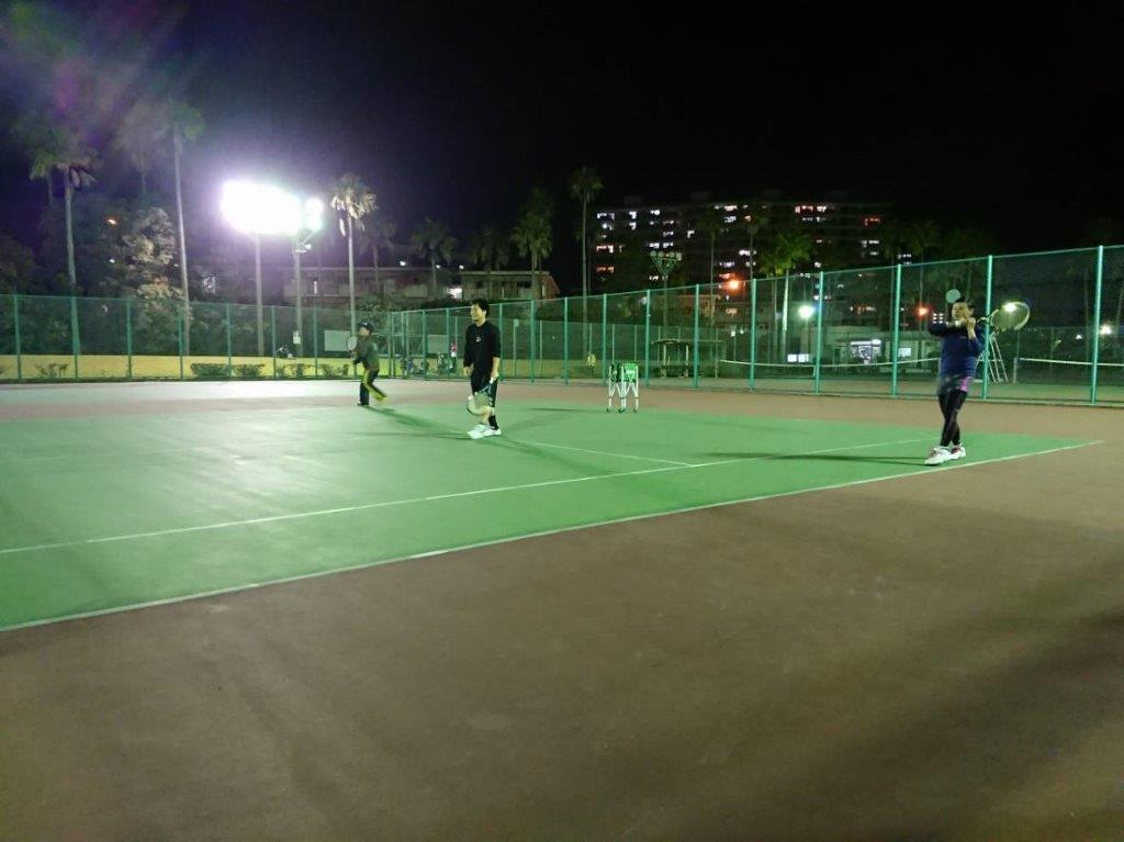 2018.10.29 月曜日 初心者・初級修行 練習風景 うえはら夫妻初参加！鹿児島テニスサークル 週末修行