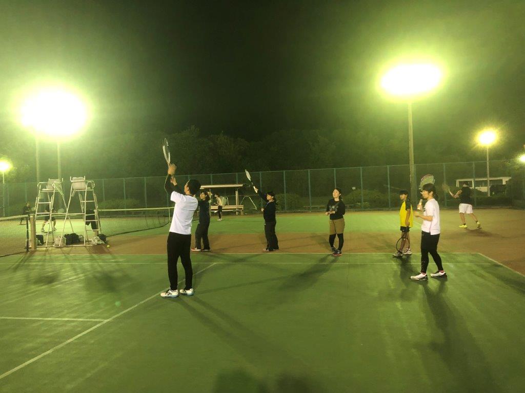 2018.11.05 月曜日 初心者・初級修行 あかりちゃん2人初参加！ 鹿児島テニスサークル 週末修行