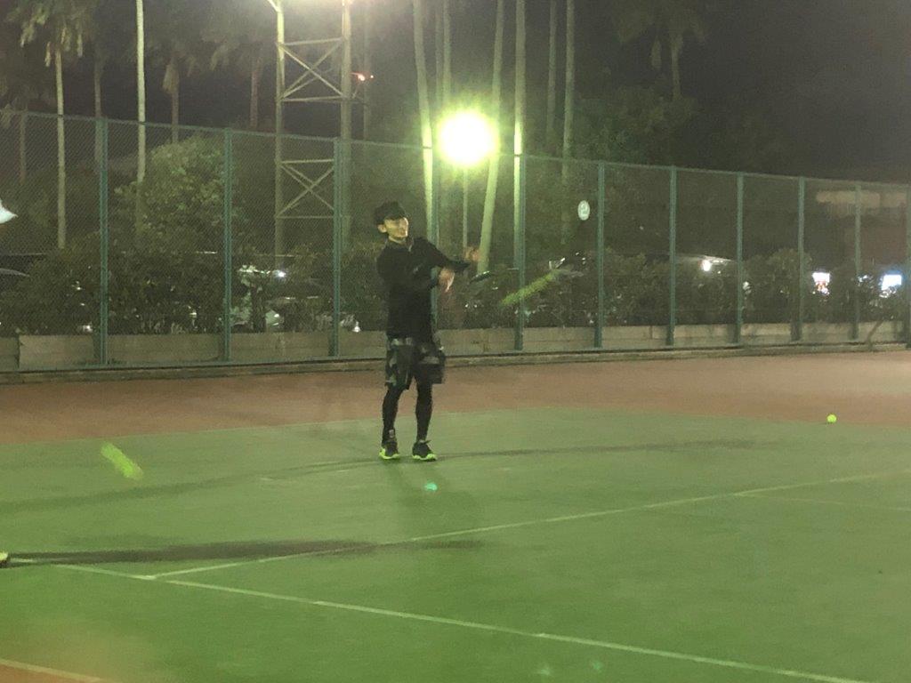 2018.11.25 日曜日 経験者 迫屋さん初参加！in 緑地テニスコート 鹿児島テニスサークル 週末修行