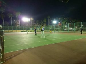 2018.11.25 日曜日 経験者 迫屋さん初参加！in 緑地テニスコート 鹿児島テニスサークル 週末修行