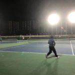 2018.12.27 木曜日 週末修行テニス打ち納め in 県営鴨池コート 鹿児島 テニスサークル 週末修行 WBT