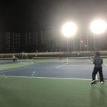 2018.12.27 木曜日 週末修行テニス打ち納め in 県営鴨池コート 鹿児島 テニスサークル 週末修行 WBT