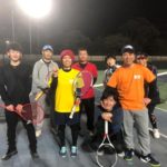2018.12.27 木曜日 週末修行テニス打ち納め in 県営鴨池コート 鹿児島 テニスサークル 週末修行 WBT