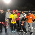 2018.12.27 木曜日 週末修行テニス打ち納め in 県営鴨池コート 鹿児島 テニスサークル 週末修行 WBT