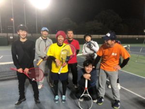 2018.12.27 木曜日 週末修行テニス打ち納め in 県営鴨池コート 鹿児島 テニスサークル 週末修行 WBT