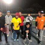 2018.12.27 木曜日 週末修行テニス打ち納め in 県営鴨池コート 鹿児島 テニスサークル 週末修行 WBT