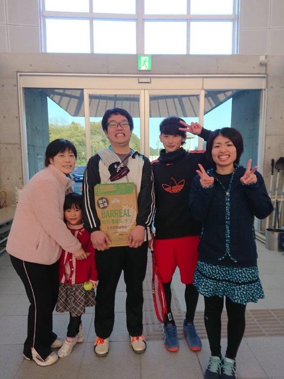 2019.01.27 日曜日 ナッキー杯 3位 ビールGET!! 鹿児島テニスサークル 週末修行