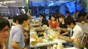 2017.06.24 土曜日 暑気払い&交流会（ビアガーデン）いわゆる呑み会。鹿児島テニスサークル？週末修行