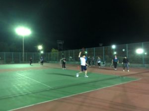 2019.03.18 月曜日 初級 もちたろうくんの旅立ち！ 岩坪さん初参加！鹿児島テニスサークル 週末修行 WBT