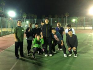 2019.03.18 月曜日 初級 もちたろうくんの旅立ち！ 岩坪さん初参加！鹿児島テニスサークル 週末修行 WBT