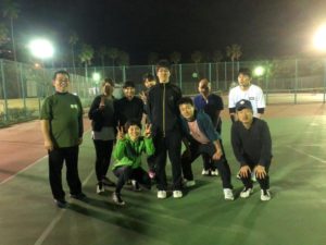 2019.03.18 月曜日 初級 もちたろうくんの旅立ち！ 岩坪さん初参加！鹿児島テニスサークル 週末修行 WBT