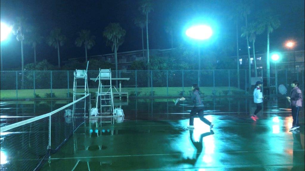 2019.03.25 月曜日 初級 雨の中のボレー