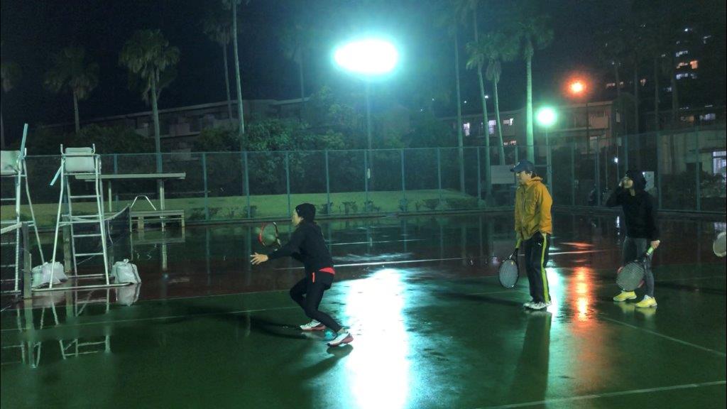 2019.03.25 月曜日 初級 雨の中のボレー