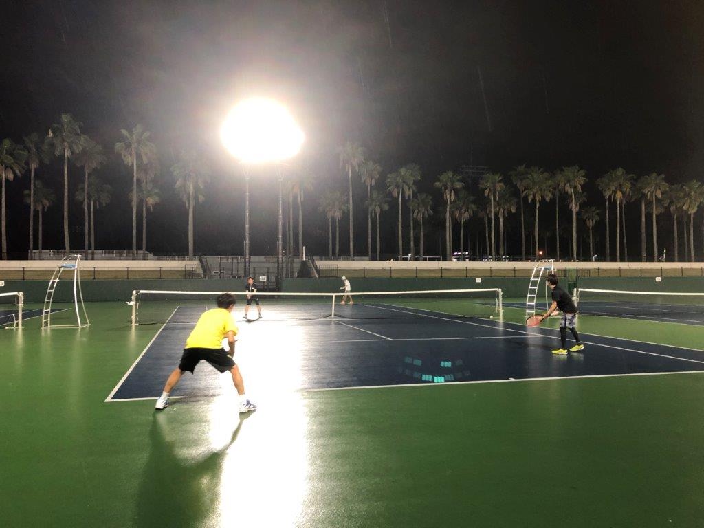 2019.05.08 水曜日 福迫さん初参加！途中、まさかの雨・・。鹿児島テニスサークル 週末修行