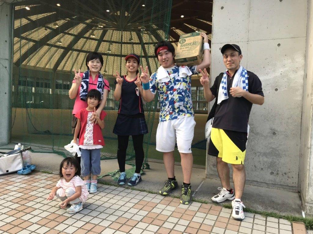 2019.09.08 日曜日 ナッキー杯 優勝！ ビールGET!! ※コンソレの(笑) 鹿児島テニスサークル 週末修行 WBT