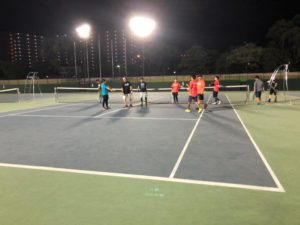 向井送別テニス&食事会 鹿児島テニスサークル 週末修行 tennis team