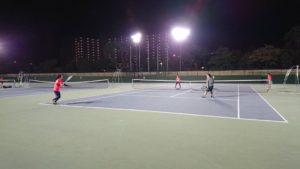 向井送別テニス&食事会 鹿児島テニスサークル 週末修行 tennis team